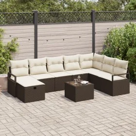Comprar Juego de Sofá de Jardín de 9 Piezas con
