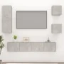 TV-Möbelset 5-teilig betongraues Sperrholz von vidaXL, TV-Möbel - Ref: Foro24-3114441, Preis: 166,87 €, Rabatt: %