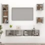TV-Möbelset 5-teilig betongraues Sperrholz von vidaXL, TV-Möbel - Ref: Foro24-3114441, Preis: 166,87 €, Rabatt: %