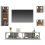 TV-Möbelset 5-teilig betongraues Sperrholz von vidaXL, TV-Möbel - Ref: Foro24-3114441, Preis: 166,87 €, Rabatt: %