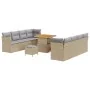 Juego de sofá de jardín de 11 piezas con cojines beige ratán, Juego de comedor de jardín de 3 piezas con cojines beige ratán | Foro24.es | Tu tienda online para hogar, jardín y más Foro24.es
