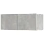 TV-Möbelset 5-teilig betongraues Sperrholz von vidaXL, TV-Möbel - Ref: Foro24-3114441, Preis: 166,87 €, Rabatt: %