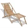 Outdoor lounge chair with bamboo footrest by vidaXL, Loungers - Ref: Foro24-41492, Price: 90,00 €, Discount: %