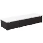 Tumbona con cojín ratán sintético marrón de vidaXL, Tumbonas - Ref: Foro24-44403, Precio: 163,96 €, Descuento: %