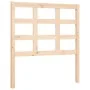 Bed frame with solid wood headboard 100x200 cm by vidaXL, Beds and slatted bases - Ref: Foro24-3193976, Price: 106,87 €, Disc...