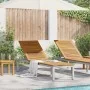 Tumbona Gris 200x55x35 cm de Madera Maciza de Acacia | Foro24.es | Tu tienda online para hogar, jardín y más Foro24.es