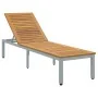 Tumbona Gris 200x55x35 cm de Madera Maciza de Acacia | Foro24.es | Tu tienda online para hogar, jardín y más Foro24.es