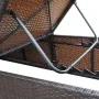Lounger with brown synthetic rattan cushion by vidaXL, Loungers - Ref: Foro24-44403, Price: 134,85 €, Discount: %
