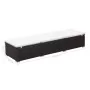 Tumbona con cojín ratán sintético marrón de vidaXL, Tumbonas - Ref: Foro24-44403, Precio: 163,96 €, Descuento: %