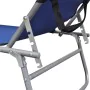 Tumbona plegable con toldo aluminio azul de vidaXL, Tumbonas - Ref: Foro24-47769, Precio: 59,82 €, Descuento: %