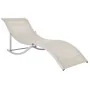 Folding sun loungers 2 units cream textilene by vidaXL, Loungers - Ref: Foro24-47785, Price: 235,95 €, Discount: %