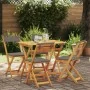 Set de Bistro 5 Piezas Plegable con Cojines de Madera Solida de Acacia | Foro24.es | Tu tienda online para hogar, jardín y más Foro24.es
