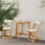 Juego de Bistro de 3 Piezas con Cojines de Madera Sólida de Acacia | Foro24.es | Tu tienda online para hogar, jardín y más Foro24.es