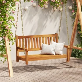 Banco columpio de jardín de 2 plazas 110x56x58 cm