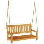 Banco columpio de jardín de 2 plazas 110x56x58 cm Madera maciza de acacia | Foro24.es | Tu tienda online para hogar, jardín y más Foro24.es