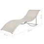 Folding sun loungers 2 units cream textilene by vidaXL, Loungers - Ref: Foro24-47785, Price: 235,95 €, Discount: %
