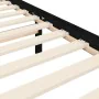 Bed frame with black solid wood headboard 200x200 cm by vidaXL, Beds and slatted bases - Ref: Foro24-3193880, Price: 165,23 €...