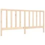 Bed frame with solid wood headboard 200x200 cm by vidaXL, Beds and slatted bases - Ref: Foro24-3193811, Price: 142,10 €, Disc...
