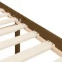 Cama de matrimonio personas mayores cabecero madera marrón miel de vidaXL, Camas y somieres - Ref: Foro24-3195424, Precio: 15...