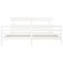 Estructura de cama con cabecero madera maciza blanco 200x200 cm de vidaXL, Camas y somieres - Ref: Foro24-3195112, Precio: 15...