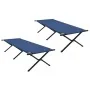 Camas Solares Plegables 2 pcs con Bolsa de Transporte Azul 600D Oxford | Foro24.es | Tu tienda online para hogar, jardín y más Foro24.es
