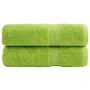 Toallas de mano SOLUND 2 uds verde manzana 50x100 cm 600 gsm | Foro24.es | Tu tienda online para hogar, jardín y más Foro24.es