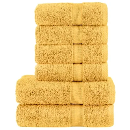 Juego de toallas premium SOLUND 6 unidades dorado 600 gsm von , Handtücher - Ref: Foro24-137559, Preis: 49,66 €, Rabatt: -5%%