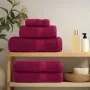 Juego de toallas premium SOLUND 12 unidades burdeos 600 gsm | Foro24.es | Tu tienda online para hogar, jardín y más Foro24.es