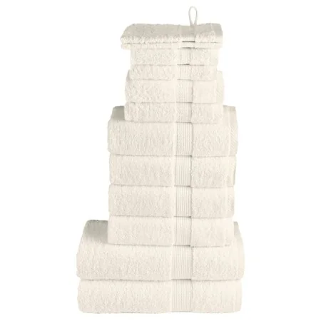 Juego de toallas premium SOLUND 12 unidades crema 600 gsm | Foro24.es | Tu tienda online para hogar, jardín y más Foro24.es