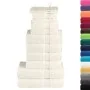 Juego de toallas premium SOLUND 12 unidades crema 600 gsm | Foro24.es | Tu tienda online para hogar, jardín y más Foro24.es