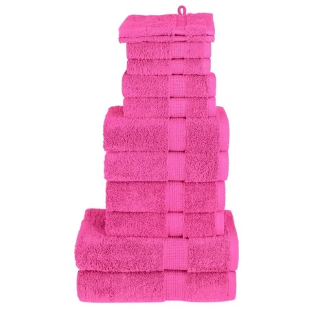 Juego de toallas premium SOLUND 12 unidades rosa 600 gsm | Foro24.es | Tu tienda online para hogar, jardín y más Foro24.es