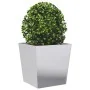 Jardinera de acero galvanizado 50x50x50 cm by , Pots and planters - Ref: Foro24-851076, Price: 45,76 €, Discount: -5%%