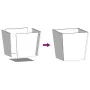 Jardinera de acero galvanizado 50x50x50 cm by , Pots and planters - Ref: Foro24-851076, Price: 45,76 €, Discount: -5%%