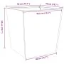 Jardinera de acero galvanizado 50x50x50 cm by , Pots and planters - Ref: Foro24-851076, Price: 45,76 €, Discount: -5%%