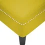 Tumbona con almohada y reposabrazo derecho terciopelo amarillo | Foro24.es | Tu tienda online para hogar, jardín y más Foro24.es