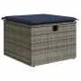 Set sofás jardín y cojines 7 pzas ratán sintético acacia gris de , Conjuntos de jardín - Ref: Foro24-3327781, Precio: 563,33 ...