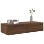 Estante de pared con cajones madera contrachapada roble marrón von , Regale und Regale - Ref: Foro24-859983, Preis: 57,63 €, ...