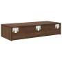 Estante de pared con cajones madera contrachapada roble marrón von , Regale und Regale - Ref: Foro24-859983, Preis: 57,63 €, ...