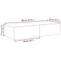 Estante de pared con cajones madera contrachapada roble marrón von , Regale und Regale - Ref: Foro24-859983, Preis: 57,63 €, ...