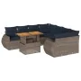 Set de sofás de jardín con cojines 9 pzas ratán sintético gris von , Gartensets - Ref: Foro24-3327246, Preis: 736,88 €, Rabat...