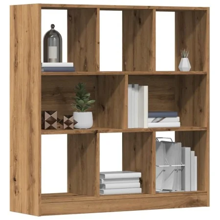 Estantería de madera ingeniería roble artisan 97,5x29,5x100 cm de , Librerías y estanterías - Ref: Foro24-855789, Precio: 85,...