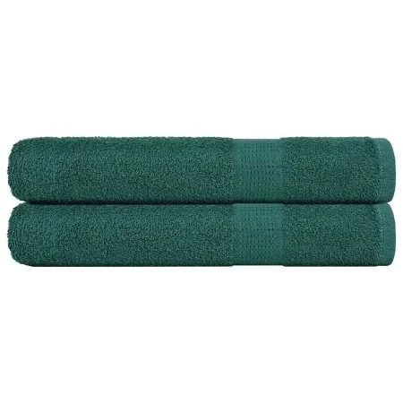 Toallas 2 uds verde 100x200 cm 360 gsm 100% algodón de , Toallas - Ref: Foro24-136866, Precio: 41,36 €, Descuento: -5%%
