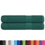 Toallas 2 uds verde 100x200 cm 360 gsm 100% algodón de , Toallas - Ref: Foro24-136866, Precio: 41,36 €, Descuento: -5%%