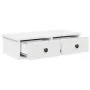 Estante de pared con cajones de madera contrachapada blanco de , Estantes y estanterías - Ref: Foro24-859941, Precio: 53,88 €...
