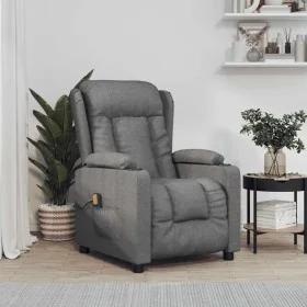 Comprar Sillón de masaje de tela gris oscuro