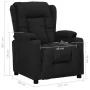 Sillón reclinable de tela negro von , Sessel - Ref: Foro24-339050, Preis: 224,01 €, Rabatt: -5%%