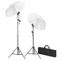 Kit estudio fotográfico lámparas sombrillas fondo y reflector by , Flashes and studio lighting - Ref: Foro24-3067076, Price: ...