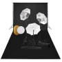 Kit estudio fotográfico lámparas, sombrillas, fondo y reflector | Foro24.es | Tu tienda online para hogar, jardín y más Foro24.es