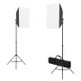Kit de estudio fotográfico con luces softbox, fondo y reflector by , Flashes and studio lighting - Ref: Foro24-3067055, Price...