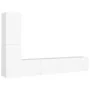 Set de muebles de salón TV 4 piezas madera de ingeniería blanco de , Muebles TV - Ref: Foro24-3078674, Precio: 172,16 €, Desc...